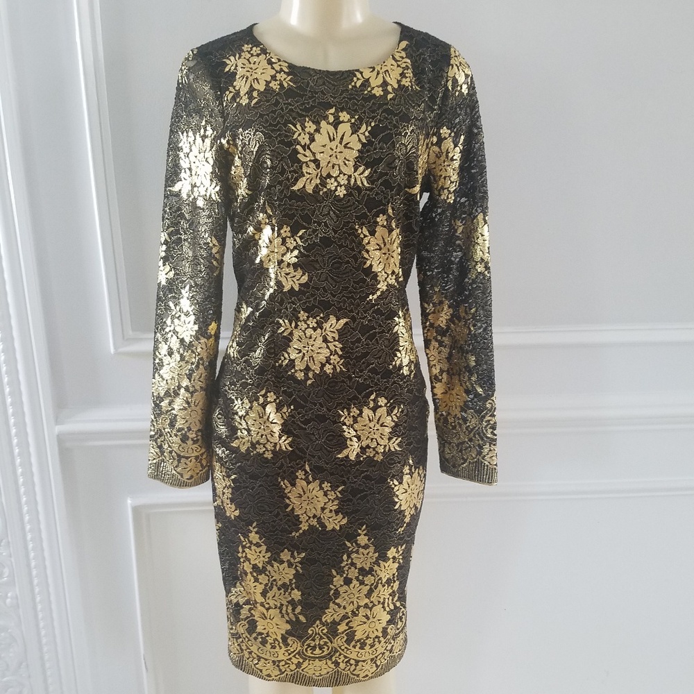 Gold and Black dress - Picture 1 of 5